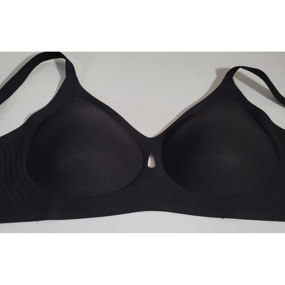 She Curve Wireless Black Bra Plus Size 3X Stretch Seamless 1973